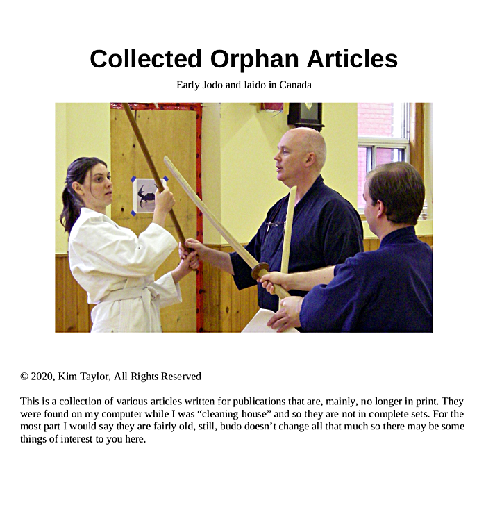 Collected orphan
                          articles, early jo and iai in Canada