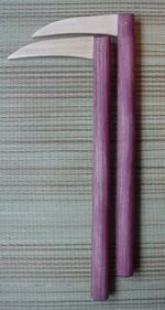 purpleheart and
                        maple kama