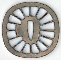 wagon wheel tsuba blank